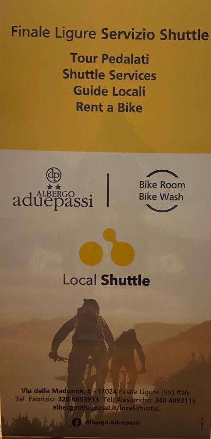 Albergo Aduepassi & Servizio Bike Shuttle Finale Ligure Exteriör bild